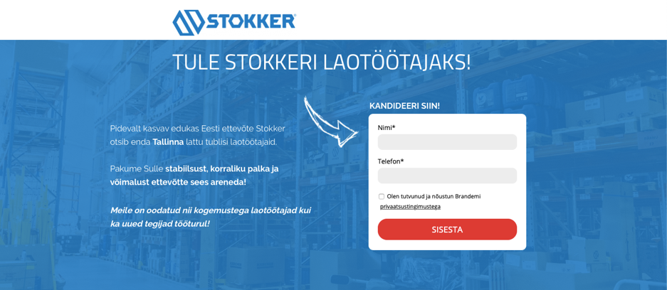 Stokkerile loodud kampaanialeht