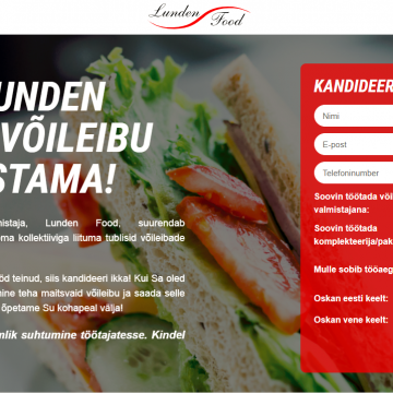 Lunden Food maandumisleht